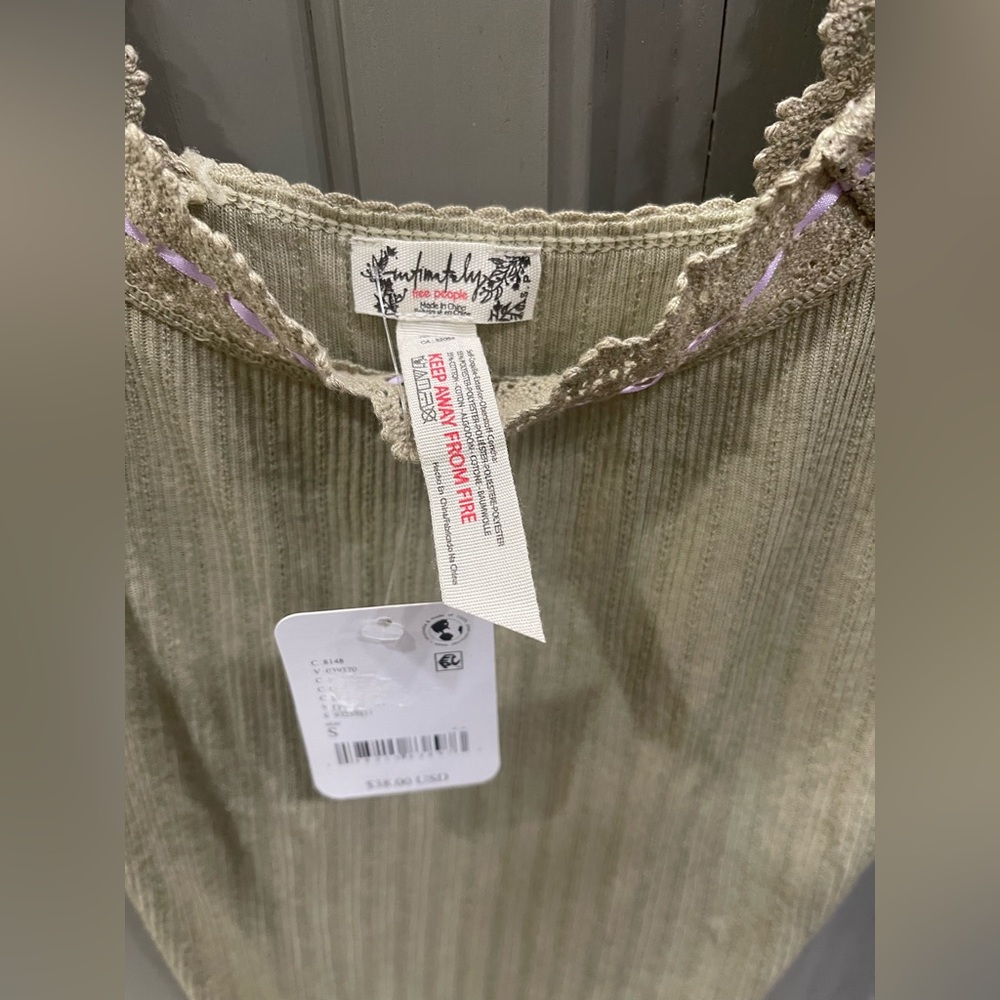 Free People Intimately Ribbon Ribbed Tank NWT - Picture 2 of 4